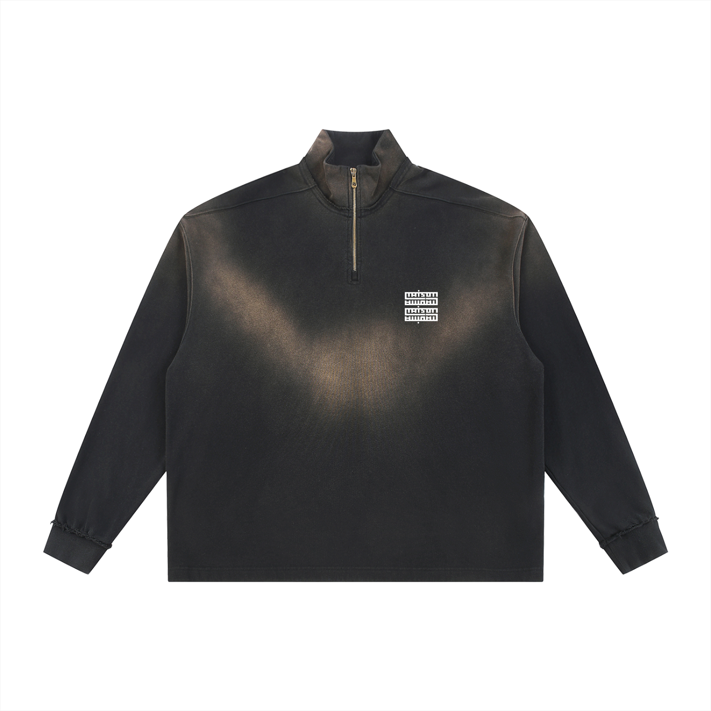 Sweat Demi-Zip “Brume d’Hiver” – Maison Madina