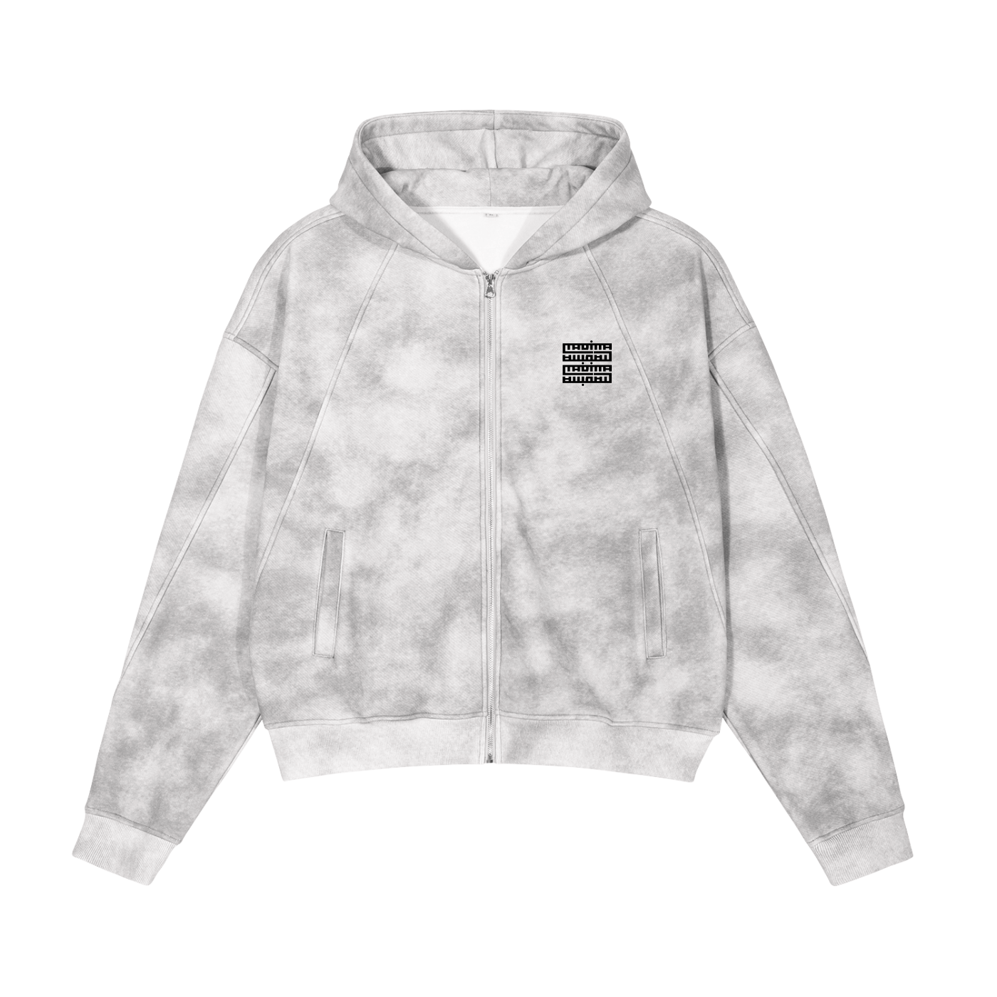 Gilet Dirty Washed Boxy Zip-up