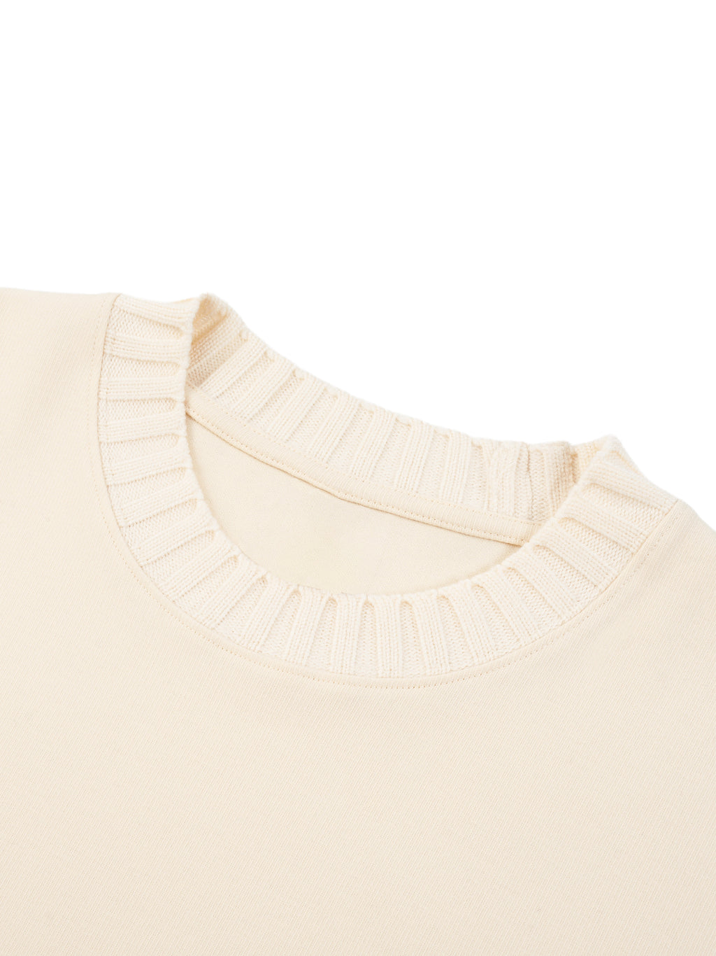 Sweat-shirt oversize à col rond en maille Maison Madina Noir