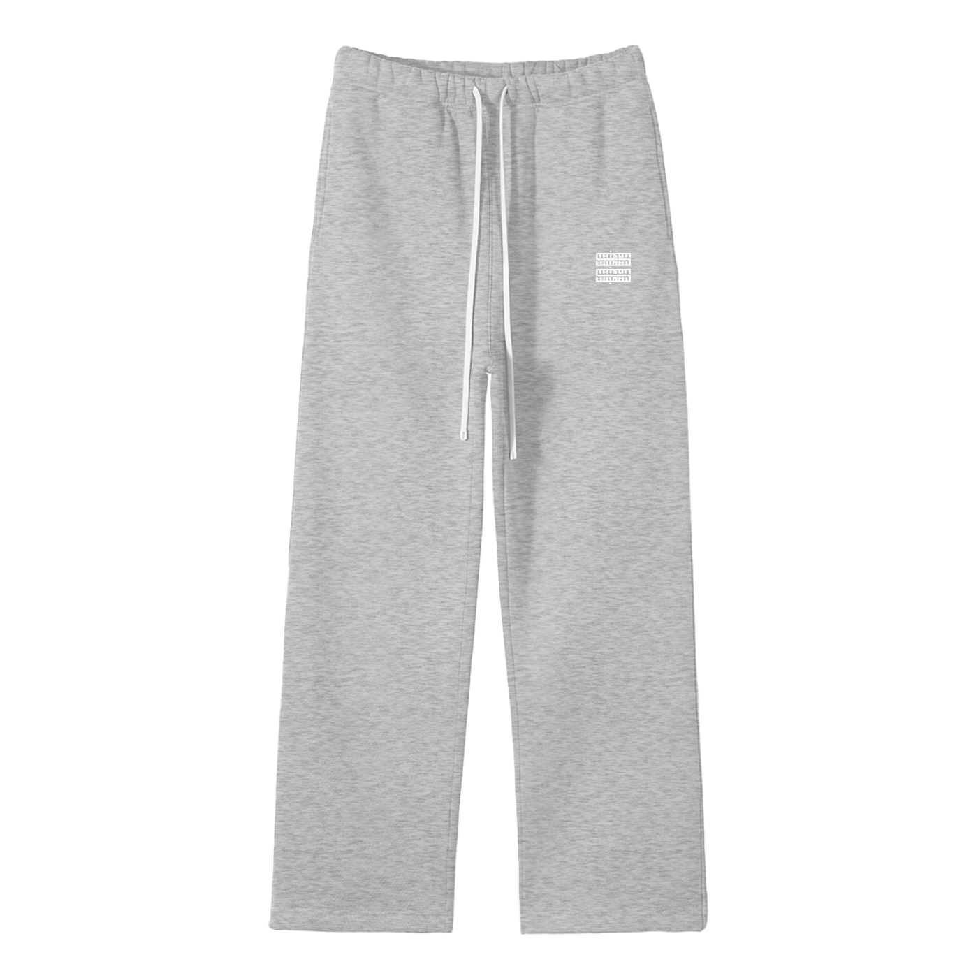 Pantalon unisexe droit – Maison Madina | Style minimaliste & confort hivernal - Flower Gray / S