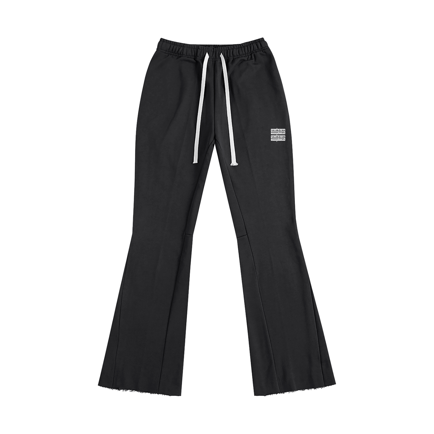 Pantalon unisexe évasé en coton – Maison Madina | Confort pur coton & style polyvalent - Black / S