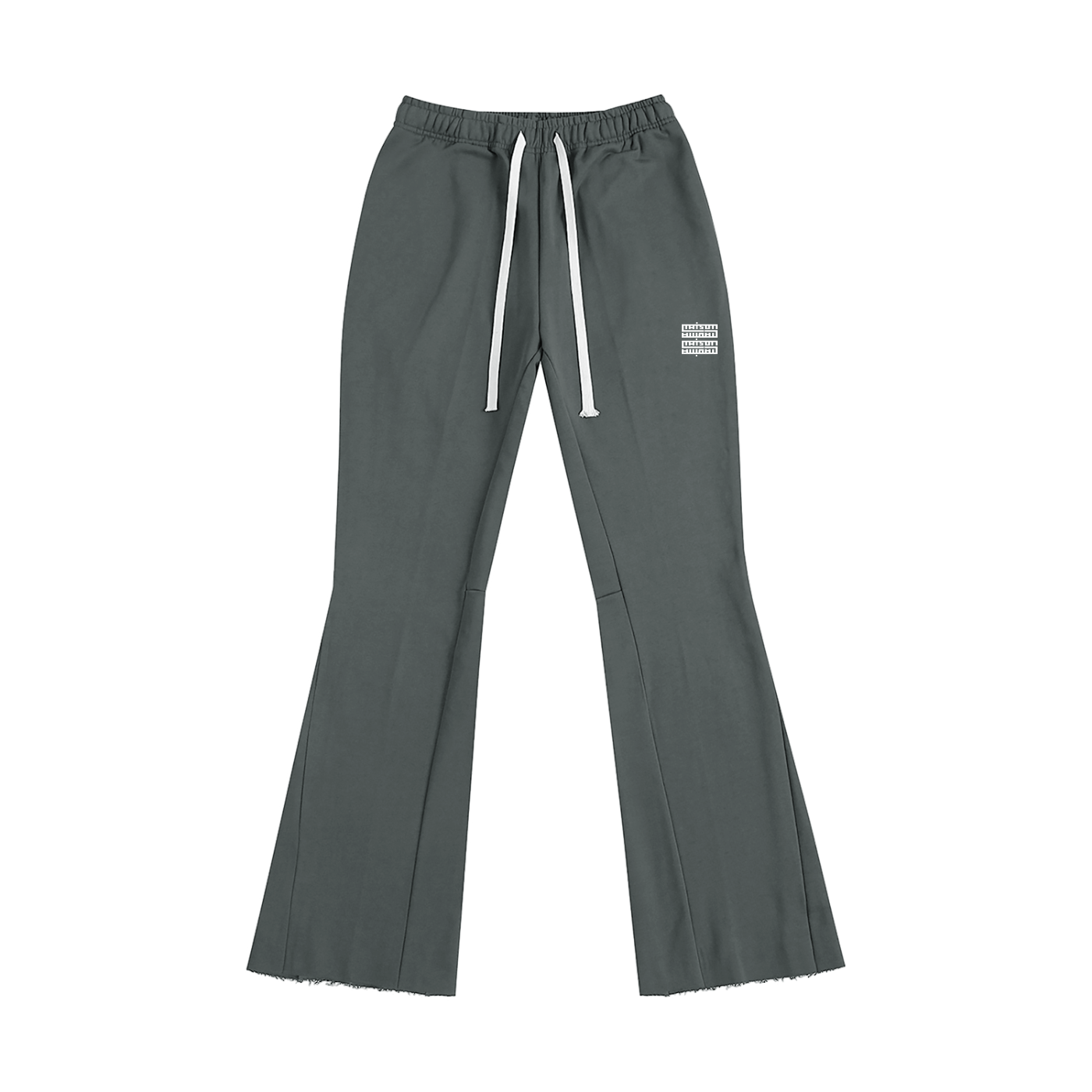 Pantalon unisexe évasé en coton – Maison Madina | Confort pur coton & style polyvalent - Gray / S