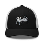 Casquette trucker MM noire et blanche — vue de face
