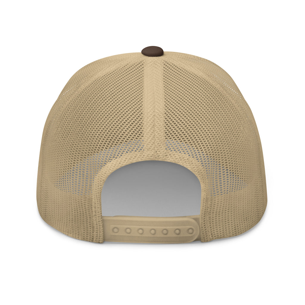 Casquette trucker MM marron et kaki — vue arrière