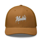 Casquette trucker MM caramel — vue de face