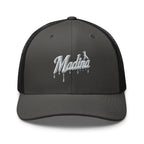 Casquette trucker MM anthracite et noire — vue de face