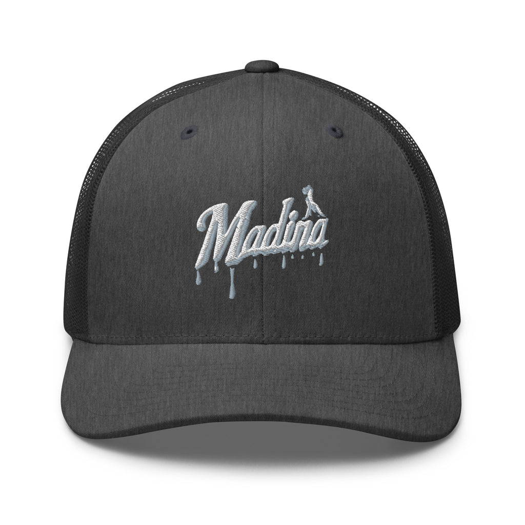 Casquette trucker MM gris anthracite — vue de face