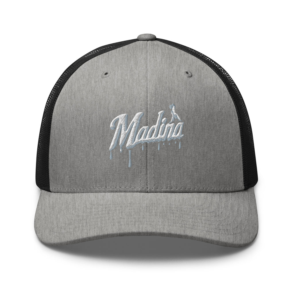 Casquette trucker MM noire chinée — vue de face