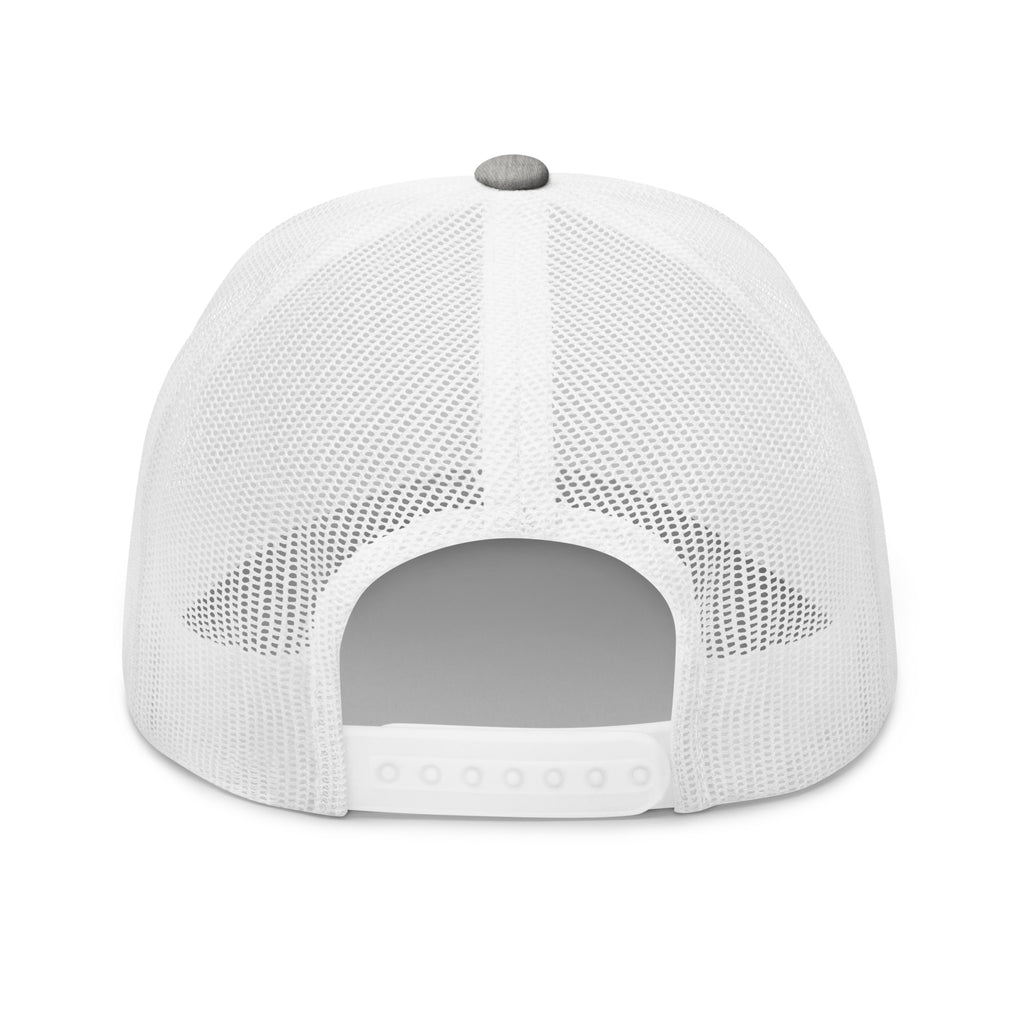 Casquette trucker MM gris chiné et blanche — vue arrière
