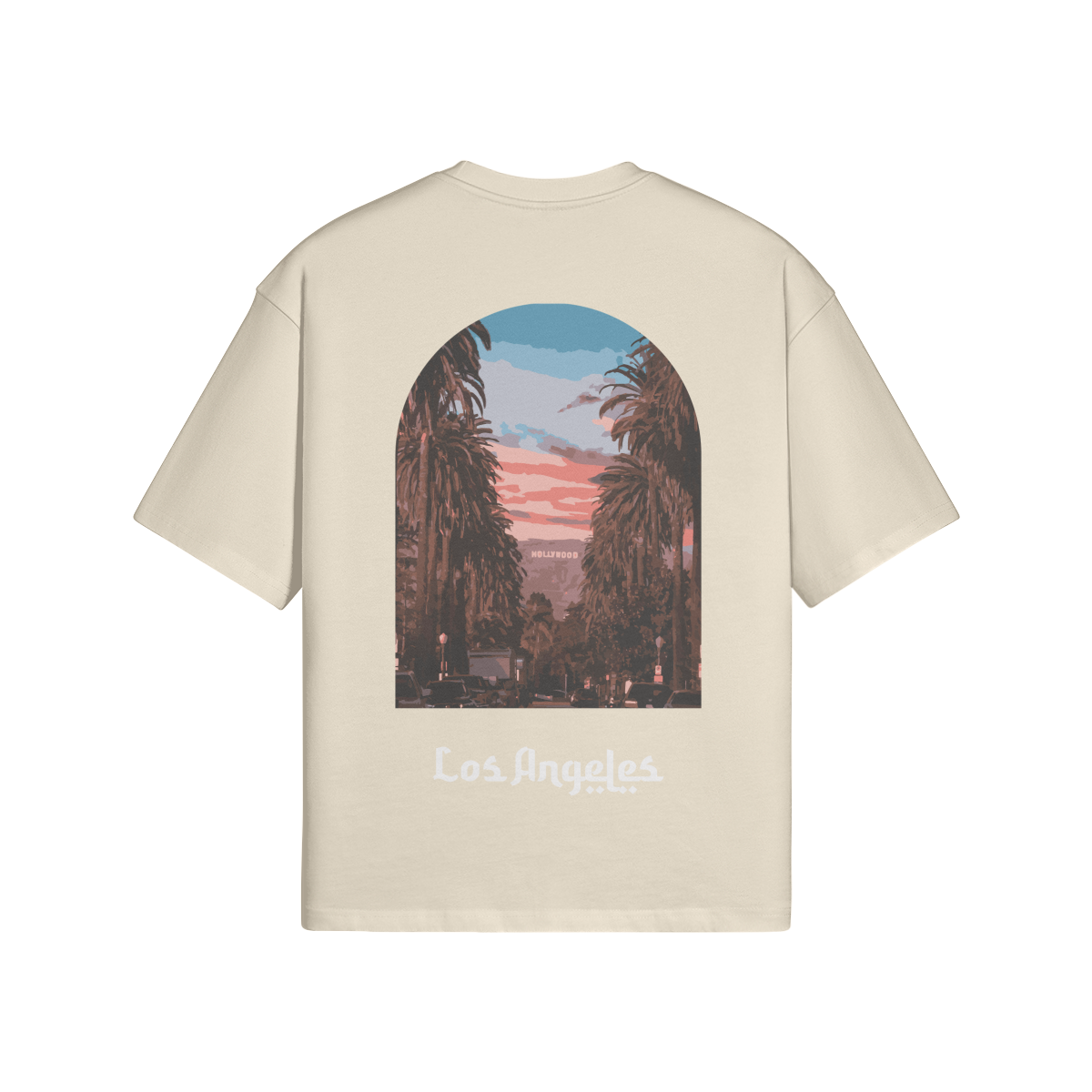 T-shirt Oversize Los Angeles - Maison Madina