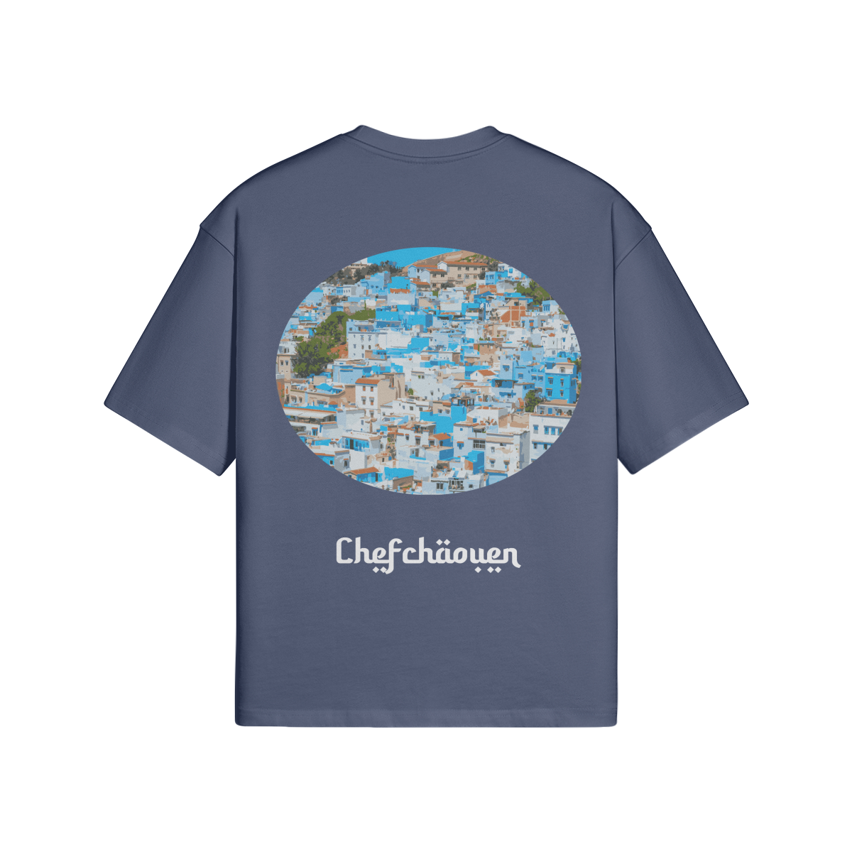 Tshirt Oversize Chefchaouen - Maison Madina