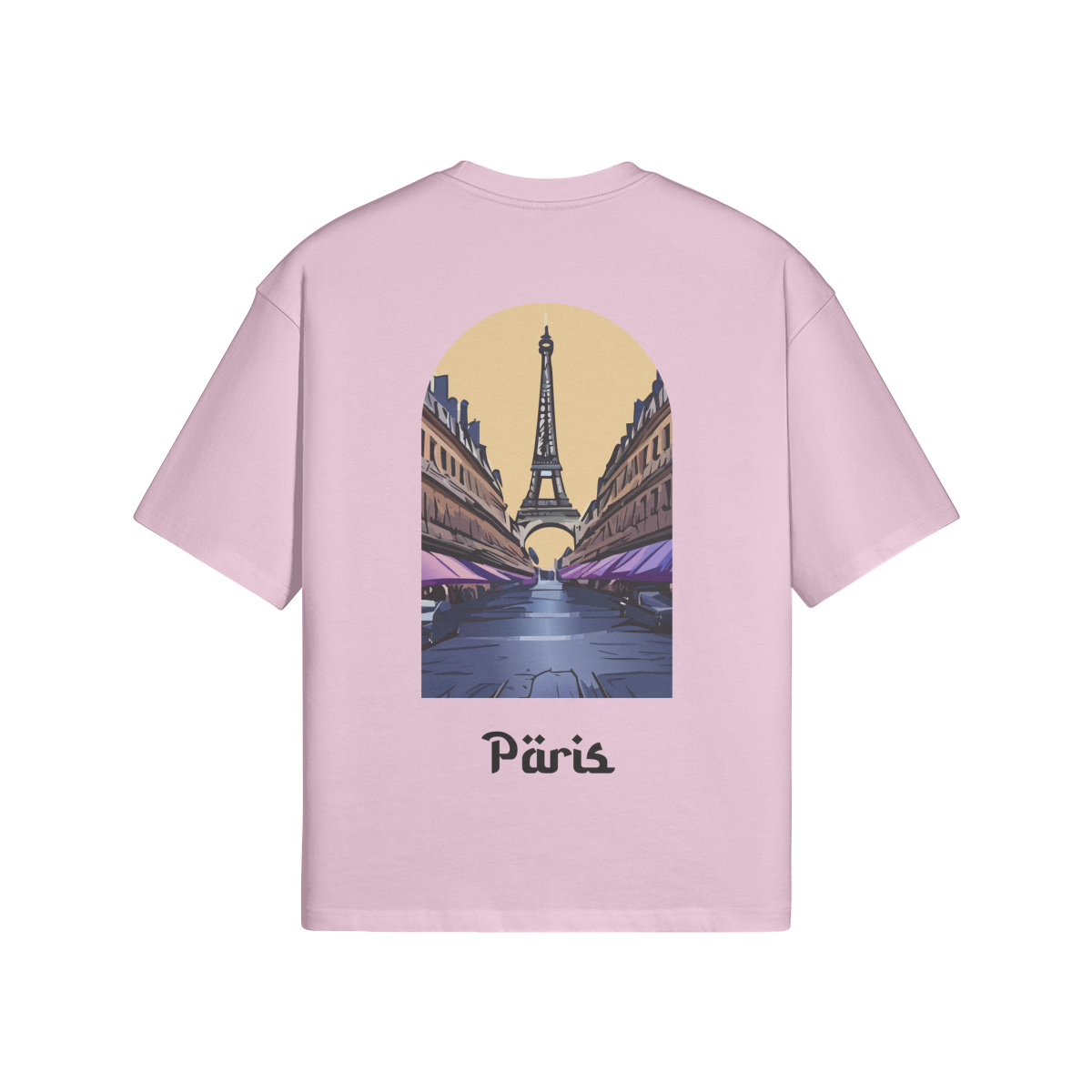 T-shirt Oversize Paris White - Maison Madina