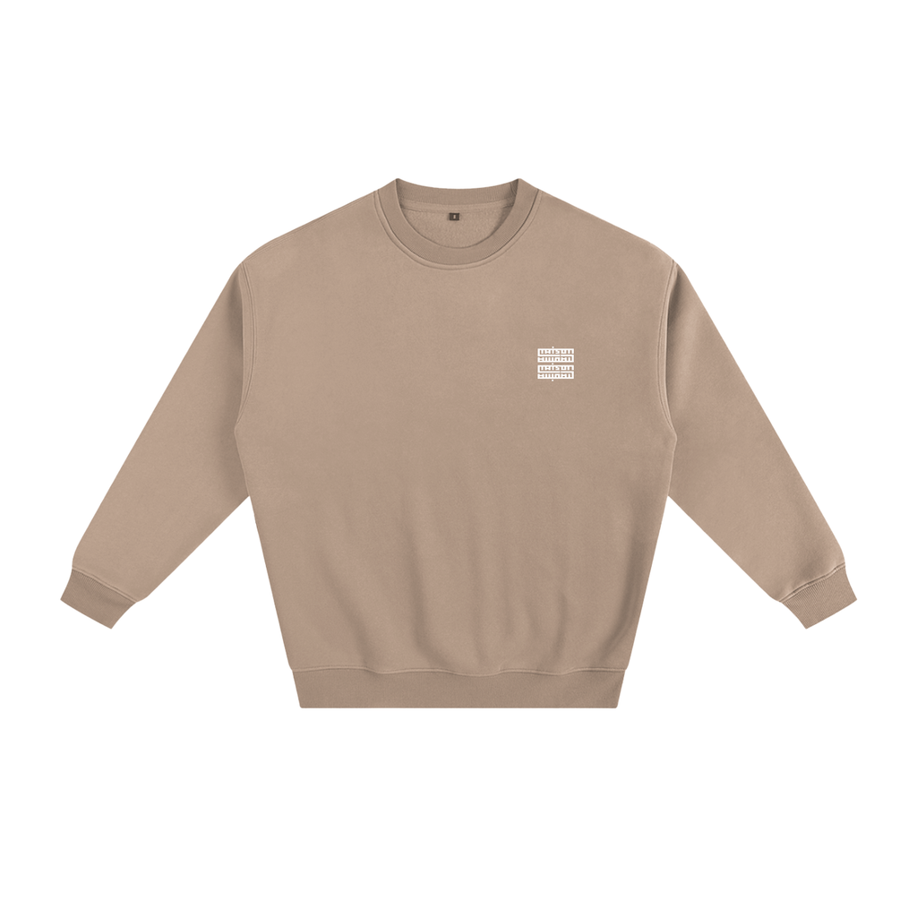 Sweat unisexe – Maison Madina | Confort épais & style streetwear - Gray Apricot / S