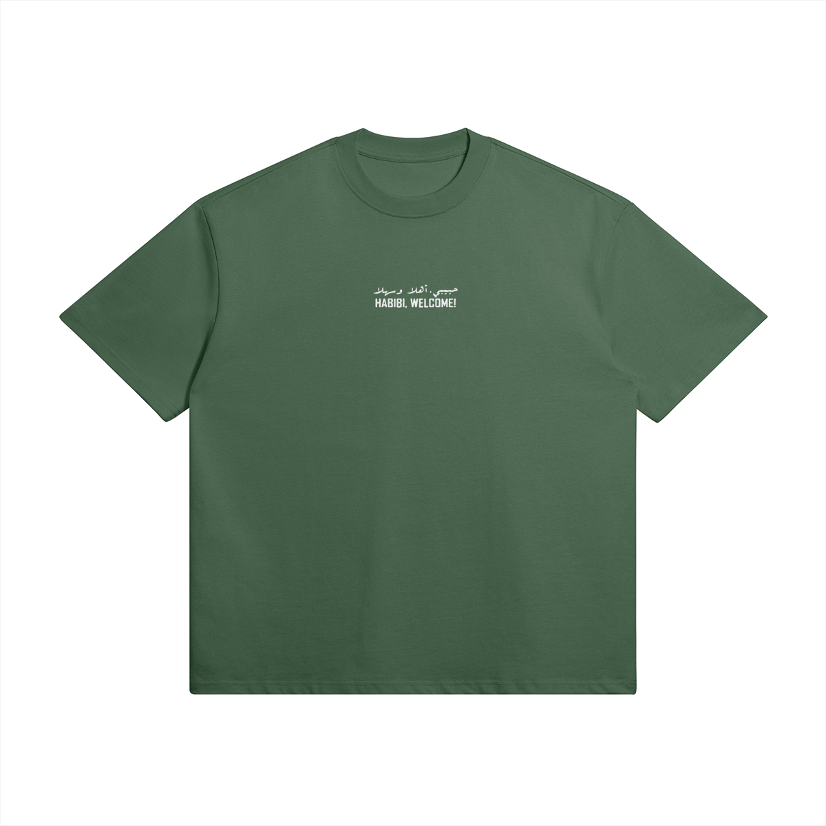 T-shirt Habibi - Haut de gamme 425G coton - Cactus Green / XS