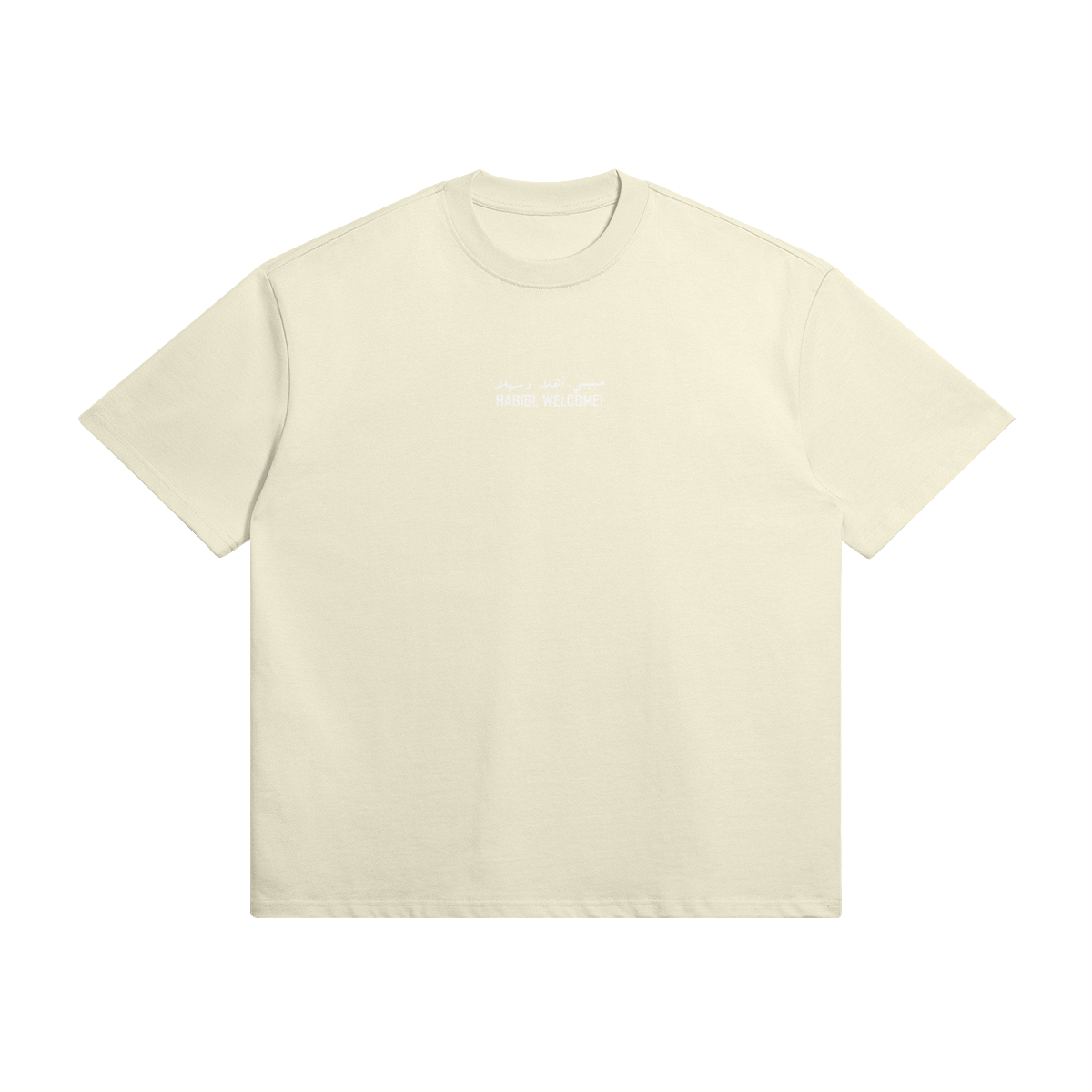 T-shirt Habibi - Haut de gamme 425G coton - White Rock / XS