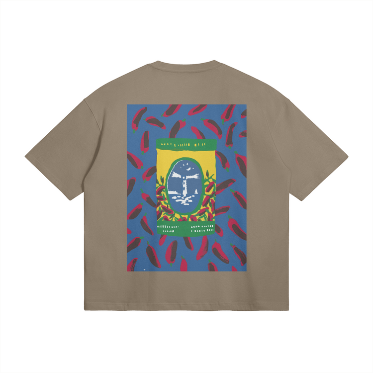 T-shirt oversize Harissa — vue dos — coloris Americano