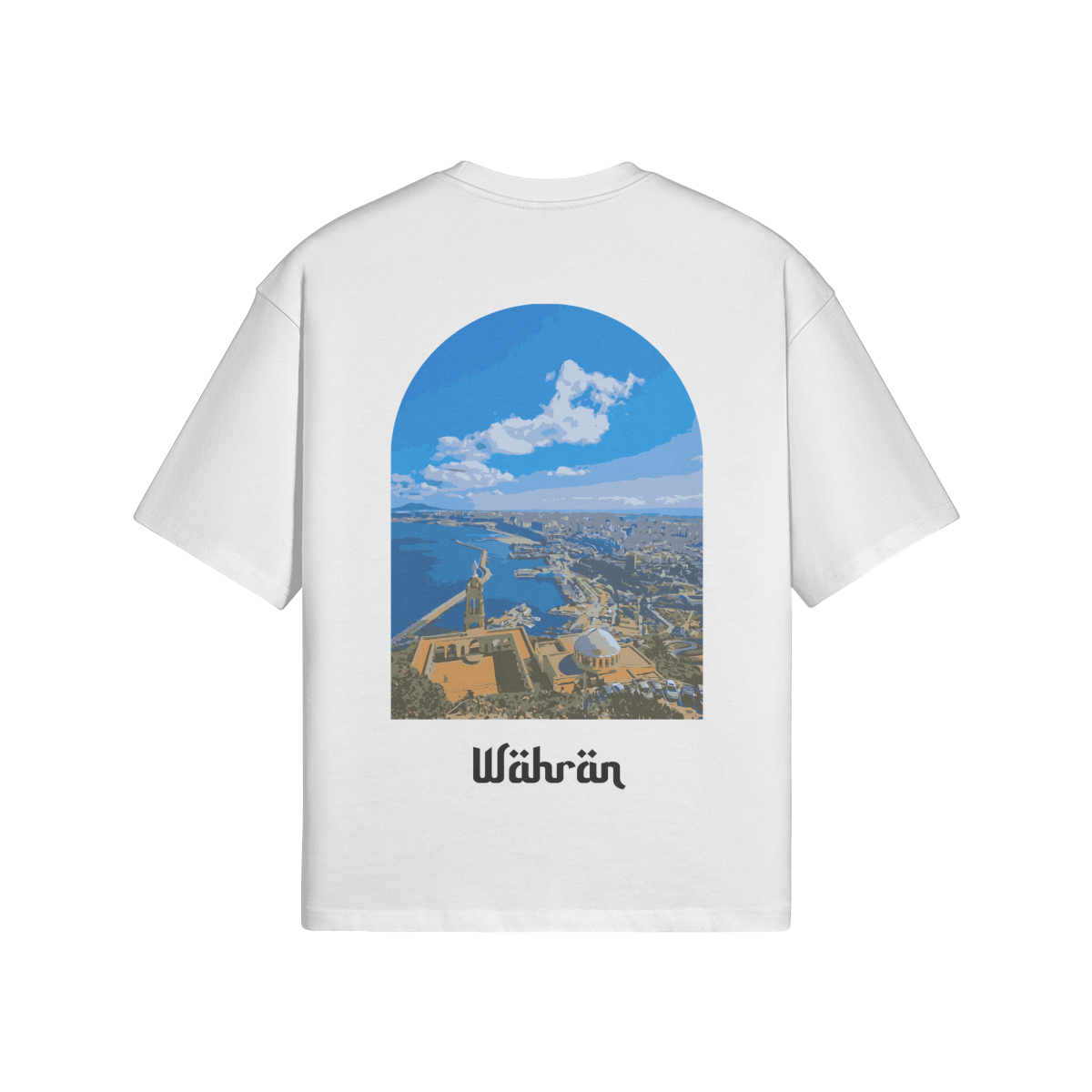 T-shirt Oversize Oran White - Maison Madina
