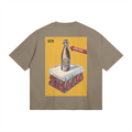 T-shirt oversize Selecto — vue dos — coloris Americano