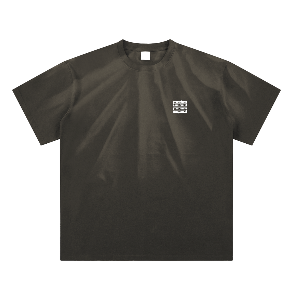T-shirt Unisexe 100% Coton Lavé – Maison Madina - Sand Black / S