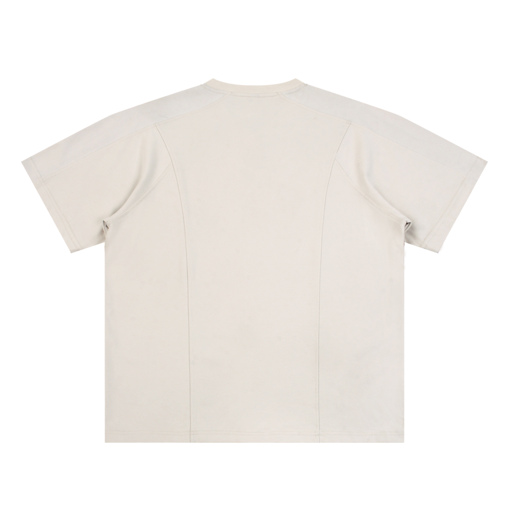 T-shirt V-Neck Beige Premium - Maison Madina